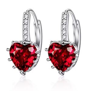 Red Heart Earrings